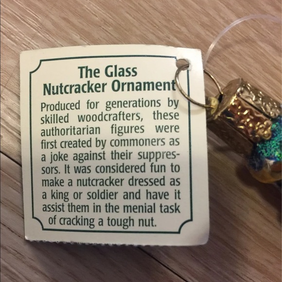 Nutcracker Glass Ornament 1225 - Picture 4 of 5